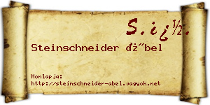 Steinschneider Ábel névjegykártya